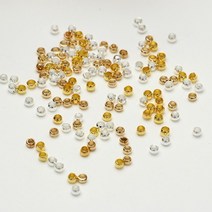누름볼200P 비즈고정 공예재료 팔찌 악세사리 고정볼, 쿠팡 2-누름볼2mm-골드