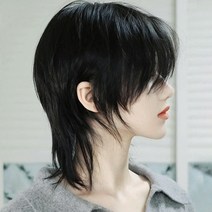 남자 가발 장발 긴머리 허쉬컷 울프컷 통가발 롱헤어 스타일링, 1개, 그래니 애쉬 + 케어 솔루션