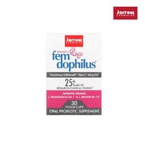 자로우 포뮬러스 펨도피러스 50억 여성 유산균 30 베지캡슐 Jarrow Formulas Fem Dophilus