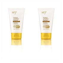 No7 어드밴스드 페이셜 선크림 SPF5+ 50ml 2팩 No7 Protect & Perfect Intense ADVANCED Facial Suncare