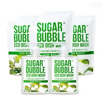 슈가버블 1종 주방세제 허브메들리 용기470ml 2개+ 리필 1200ml 3개, 01. 주방세제 허브메들리 용기47