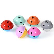40mm 투톤 컬러방울(딸랑이) [3190] / 칼라 메탈 금색 은색 고양이 방울, 오렌지민트