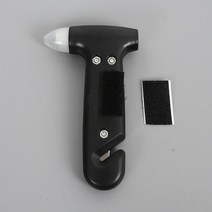 차량망치 탈출도구 비상탈출 차량용안전용품 비상21 검은 자동차 비상 안전 탈출 망치 유리 창 차단기 벨트, 한개옵션0