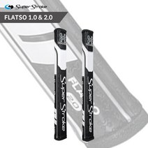 브랜드없음 카네수입 슈퍼스트로크 플랫소 1.0 2.0 퍼터그립 블랙화이트, Flatso 1.0 블랙화이트