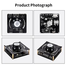 오디오앰프 AMP-50BT 블루투스 5.1 오디오 스테레오 앰프 보드 AUX USB 디스크 휴대폰 앱 연결 30W * 2, 한개옵션0