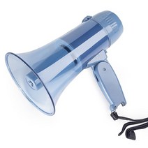 확성기 안전 훈련 및 축구를 위한 사이렌 240s 보이스 레코더 및 USB 플래시 드라이브가 있는 20와트 휴대용 메가폰 물러나 스피커, 배터리 없음, 01 no battery, [01] no battery