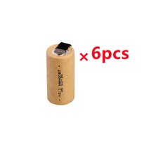 LUPUK-1.2V SC 니켈 카드뮴 충전식 배터리 2800mAh 전동 공구 등의 백업 전원 교체용으로 적합, 03 6pcs Battery