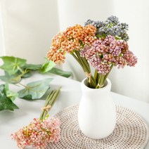 뉴세덤번들6개입o 25cm 조화 꽃 소품 장식 FMBBFT, 오렌지