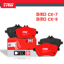 푸조 207 207CC 후브레이크패드 좌우세트 TRW GDB1678 E172270 425419 425340 425401