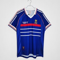 1998 프랑스 국대 유니폼 레트로 축구복 지단 음바페 트레제게 앙리 티셔츠 마킹 져지
