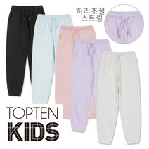 탑텐키즈 여아 간절기 부들부들하고 가벼운 원단으로 두루두루 활용도 높은 기본 조거 팬츠