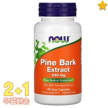 나우푸드 파인 바크 추출물 240mg 90캡슐 3통, 1개, 기본