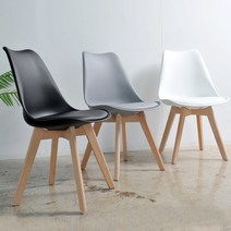 고급형 에펠 의자 카페 커피숍 업소용 식탁 사무용 1인용 체어 원목다리, 에펠_일반_화이트