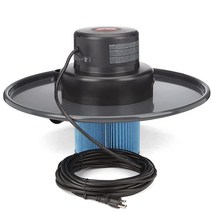 Shop-Vac 9700606 헤비 듀티 산업용 습식 건식 청소기 변환 키트 200.2L(55갤런) 드럼용 뚜껑 마운트 3.8cm(1-1/2인치) x 3.7m(12피트) 호스, Conversion Kit
