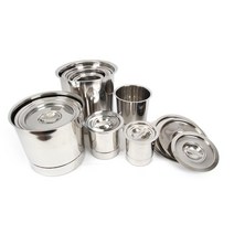 집게 가위 스푼 얼음스쿱 보관통 BMP 뼈통 4호 뚜껑 스텐찬통 업소용 카페