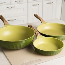포시즌 올리브그린 신제품 출시 22cm 24cm 32cm 20cm 26cm 28cm 30cm 27cm 사각팬 계란팬 세라믹코팅 인덕션 궁중팬 후라이팬, 24cm 인덕션 겸용 프라이팬, 1개