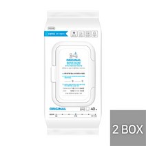 [물따로] [2박스] 친환경 생분해 신생아건티슈 오리지날 캡형, 상세 설명 참조