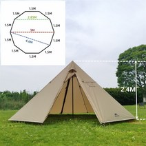 인디언 화목 티피텐트 면 3-4인용 1-2인용 새로운 5m 대형 피라미드 텐트 야외 캠핑 텐트 굴뚝 자켓 awnings 쉼터 4 시즌 하이킹 천막 tipi yurt 30, 이너텐트