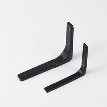 브라켓 벽선반 받침대 틴 150mm x 125mm, 블랙