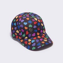 빔바이롤라 하트 프린트 캡 모자 B226JIH020BKB