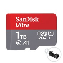 샌디스크 울트라 A1 마이크로 SD 카드 + 데이터 클립, 1TB