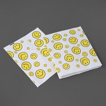 노란 스마일 M형 페이퍼백 90p세트 선물 답례품봉투, 상세페이지 참조, 상세페이지 참조