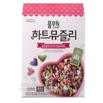 풀무원 하트 뮤즐리 320g X 3 통곡물 렌틸콩 시리얼 아침대용 씨리얼