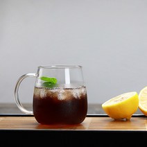 가벼운 내열유리 항아리머그 (손잡이형), 400ml