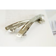 헤어핀부자재 머리핀재료 헤어악세사리 만들기 N12 6cm 납작자동핀대 5개(일반 KC)