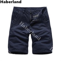 Haberland 여름 남성 기본핏 순면 칠부 카고 반바지 트레이닝바지 작업복바지 골프바지 HB9873