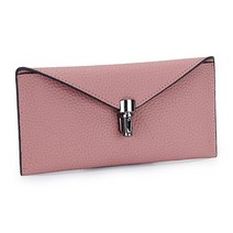 CNTCSM 리얼 가죽 장지갑 여성 슬림 심플 클러치 지갑 다용도 휴대폰 패션 봉투 파우치