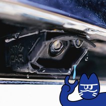 [빗물도둑]쉐보레 캡티바 콜로라도 트랙스 볼트 말리부 트레일블레이저 후방카메라 빗물가리개, 블랙