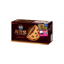 롯데 칙촉 시크릿 240g 쫀듯한 바삭한 수제쿠키 사무실간식, 9개