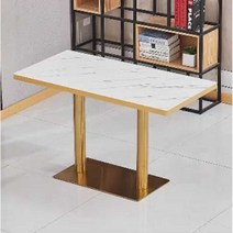 인조대리석테이블 대리석무늬 사각테이블 원형탁자, 오크 + 블랙(120X60X75)