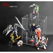 건큐브 건담케이스 PG건담(1|60) PG (x300) - 피규어 아크릴 장식장, 04.PGx300 케이스（미러뒷덮개）＋받침대（대） 1
