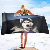 댕댕워터파크 강아지수영장튜브 애견스파욕조 목욕탕 접이식 스탠드 반려견 대형견 야외 다용도 가벼운 해변 수건 빠른 건조 허스키 개 부드러운 극세사 모래 없는 수영장 목욕 여행 캠핑, 170.14 - H50xW100cm