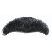 남자가발 정수리 앞머리 부분 인모 M자 가발, [1.5x16cm] 머리 길이 약 10cm