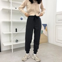 무지 시보리 여자 남자 조거팬츠