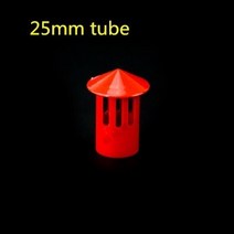 PVC 지붕 공기 환기 그릴 75mm 110mm 160mm 라운드 덕트 커버 아울렛 루브르 통기성 파이프 엔드 캡 벤트 시스템, Red-25mm, 05 Red-25mm