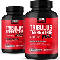 Force Factor Tribulus Terrestris Max for Men 2-Pack Testosterone Booster Male Vitality Supplement