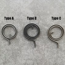 인장스프링 28mm 플랫 와이어 도어 잠금 핸들 스프링 코일 타입 A B c용, [07] Type A-10pcs