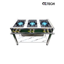 오즈테크 업소용 가스렌지 1200 3구 간택기 친환경 세라믹 버너 LPG LNG 화구 인터넷 전용 모델, LNG(도시가스), 일반A타입