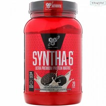 BSN 신타6 프로틴 단백질쉐이크 필수아미노산 EAA 쿠키앤크림맛 1.32kg 단백질 22g