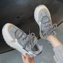 묘먀미 톤다운 빈티지 키높이 여성 운동화 4.5cm