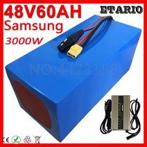 전동 킥보드 배터리 교체 48v 팩 1500w 2500w 3000w 리튬 스쿠터 30ah 35ah 40ah 45ah 50ah 55ah 60ah 전기 자전거 168883, 48V 40AH 1000W(5A)
