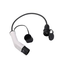 씨텍충전기 EV Duosida 유형 2 IEC 62196 어댑터 16A 전기 자전거 오토바이 용 1 상 schuko가 포함된 공용 충전 스테이션에서, 01 0.5 Meters