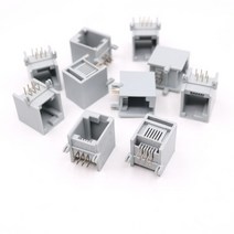 전기차충전기 완속 급속 충전기 플러그 RJ12 6P 오른쪽 버클 커넥터 소켓 암-플러그 DIY EV3 NXT 액세서리, 02 50PCS