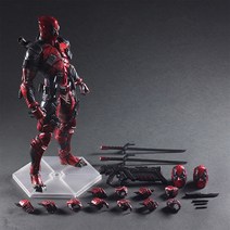 마블 데드풀 25CM 고퀄리티 무기 장착 피규어, 단품, 단품
