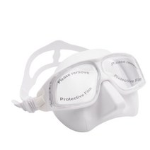 프리다이빙 프렌젤 마스크 스노클링 이퀄라이징, 화이트, 안함