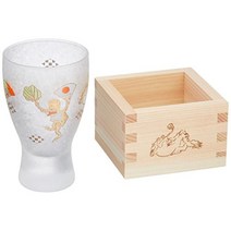 Adelia Sake Glass with Masu 100ml Frog Lucky Animals Made in Japan 6785, 1개
